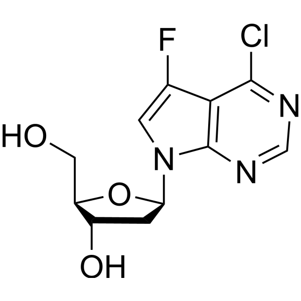 7-(2-Deoxy-β-D-erythro-pentofuranosyl)-5-fluoro-7H-pyrrolo[2,3-d]pyrimidin-4-am